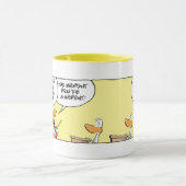 Klingeln-Enten-Flug-Theorie-Klasse Tasse (Zentrum)