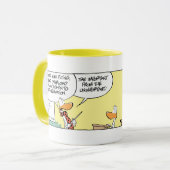 Klingeln-Enten-Flug-Theorie-Klasse Tasse (Vorderseite Links)