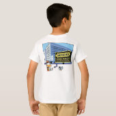 Klingeln-Enten-lustiger Doppeldecker-Cartoon T-Shirt (Schwarz voll)