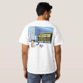 Klingeln-Enten-radfahrenabbruchs-Cartoon-T - Shirt (Schwarz voll)