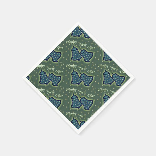 Klingeln im Jahr Serviette (Ecke)