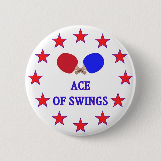 Klingeln Pong As des Schwingens Button (Vorderseite)