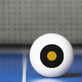 Klingeln Pong Ball mit einem Stern - Schwarzes und Tischtennisball (Netto)
