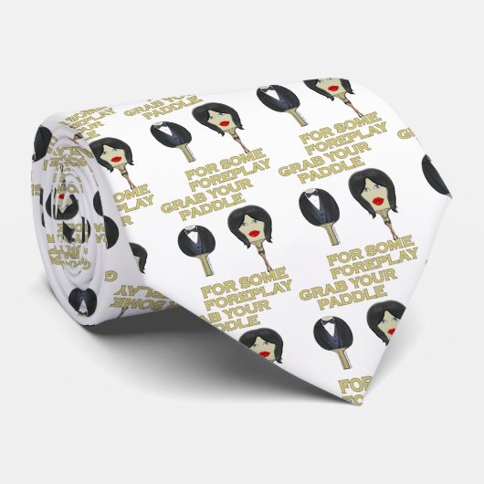 Klingeln Pong Foreplay Krawatte (Gerollt)