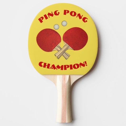 Klingeln Pong Meister! Tischtennis Schläger (Vorderseite)