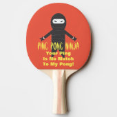 Klingeln Pong Ninja lustiges Klingeln Pong Paddel Tischtennis Schläger (Rückseite)