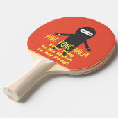Klingeln Pong Ninja lustiges Klingeln Pong Paddel Tischtennis Schläger (Vorderseite)