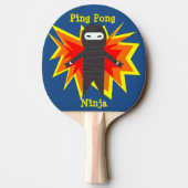 Klingeln Pong Ninja Paddel Tischtennis Schläger (Rückseite)