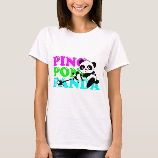 Klingeln-Pong Panda T-Shirt (Vorderseite)