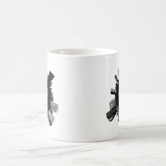 Klingeln Pong Stadt Kaffeetasse (Mittel)