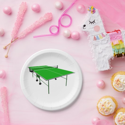 Klingeln Pong Tabelle Pappteller (Party)