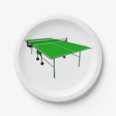 Klingeln Pong Tabelle Pappteller (Vorderseite)