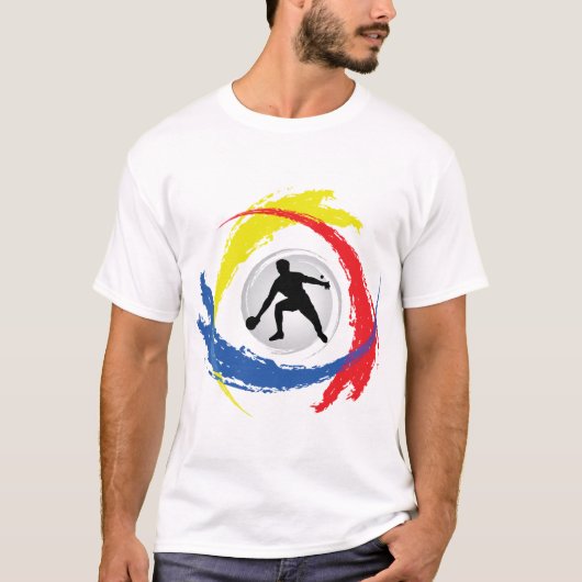 Klingeln Pong Tricolor Emblem T-Shirt (Vorderseite)