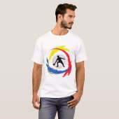 Klingeln Pong Tricolor Emblem T-Shirt (Vorne ganz)