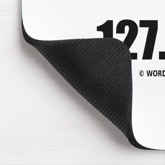 Klingeln sich 127.0.0.1 (ES/Computer-Vernetzung) Mousepad (Ecke)