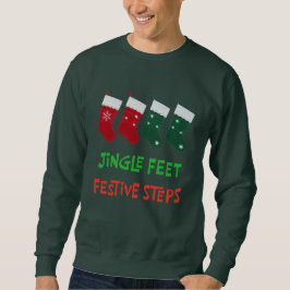Klingelnde Füße Weihnachtssocken Weihnachtsdesign Sweatshirt