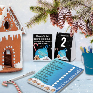 Klingelnde Lebkuchen-Stimmzettel-Notizblock Blau Notizblock