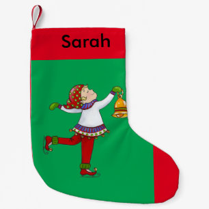 Klingelnder Weihnachtself Kleiner Weihnachtsstrumpf