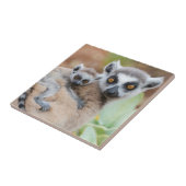 Klingelschwanz auf dem Rücken der Mutter Fliese (Seite)