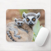 Klingelschwanz auf dem Rücken der Mutter Mousepad (Mit Mouse)