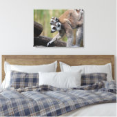 Klingelschwanzmutter und Baby Leinwanddruck (Insitu (Schlafzimmer))