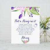 Klingelspiel Elegantes Blumenzeichen Brautparty (Stehend Vorderseite)