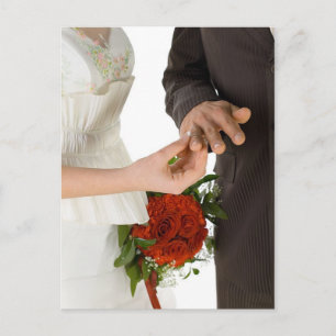 Klingelton am Finger Postkarte