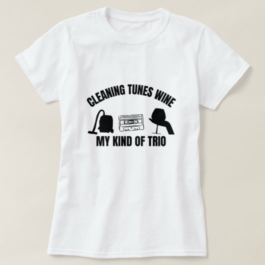 Klingeltöne Wein meine Art von Trio T-Shirt (Design vorne)