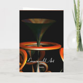 Klingen Sie die Trompete-Gruß-Karte Karte (Rückseite)