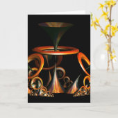 Klingen Sie die Trompete-Gruß-Karte Karte (Gelbe Blume)