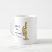 Klingen Sie die Trompete Kaffeetasse (Vorderseite Links)
