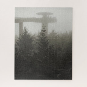 Klingmans Dome im Nebel - GSMNP - 16x20 Puzzle