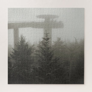 Klingmans Dome im Nebel - GSMNP - 20x20 Puzzle