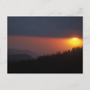 Klingmans Kuppel Sonnenuntergang, große, rauchige Postkarte