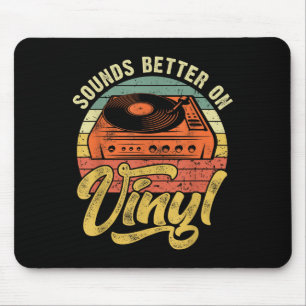Klingt besser auf Vinyl - Music Lover Disk Platten Mousepad