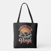 Klingt besser auf Vinyl Tasche (Rückseite)