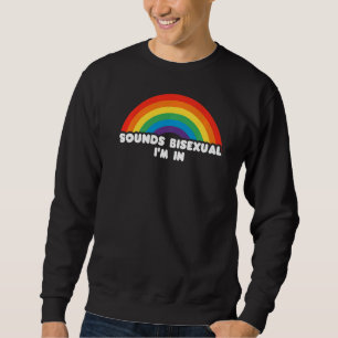 Klingt Bisexuell Ich bin in LGB Flag Gay Pride Lgb Sweatshirt