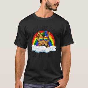 Klingt Gay Zähl Mich Ein Katze Regenbogenflagge Lg T-Shirt