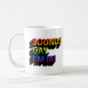KLINGT HOMO ICH BIN DRIN KAFFEETASSE