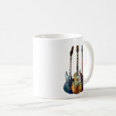 Klingt nach Musik. Farbige Gitarre Kaffeetasse (VorderseiteRechts)