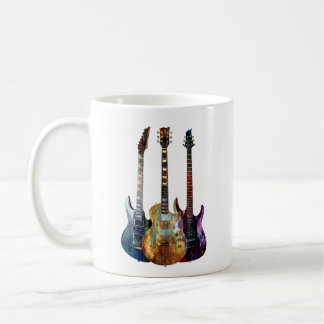 Klingt nach Musik. Farbige Gitarre Kaffeetasse