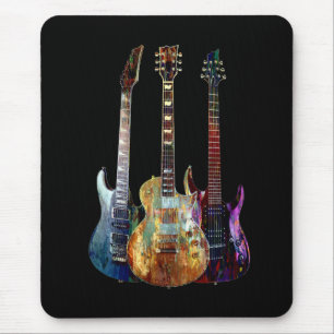 Klingt nach Musik. Farbige Gitarre Mousepad