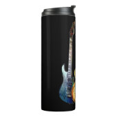Klingt nach Musik. Farbige Gitarre Thermosbecher (Nach links gedreht)