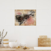 Klingt nach Musik. Violin Poster (Küche)