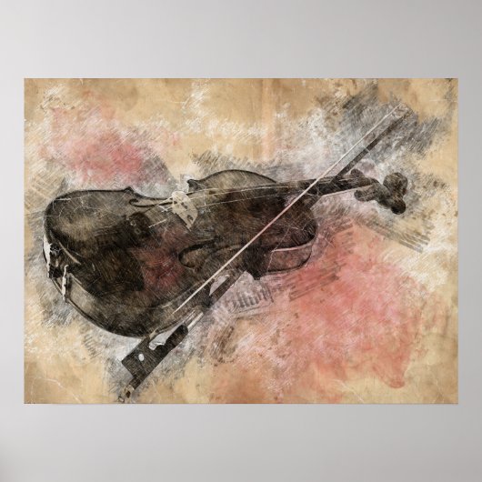 Klingt nach Musik. Violin Poster (Vorne)