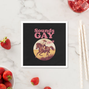 Klingt schwul, ich bin bei Lesbian Western Pride P Serviette