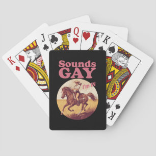 Klingt schwul, ich bin bei Lesbian Western Pride P Spielkarten