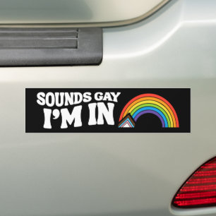 Klingt schwul, ich bin bei LGBTQ Pride Autoaufkleber