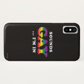 Klingt schwul... Ich bin da Case-Mate iPhone Hülle (Rückseite (Horizontal))