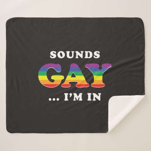 Klingt schwul... Ich bin da Sherpadecke (Vorderseite (Horizontal))